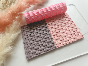 Basket Weave Texture Roller • Polymer Clay Roller • Fondant Roller